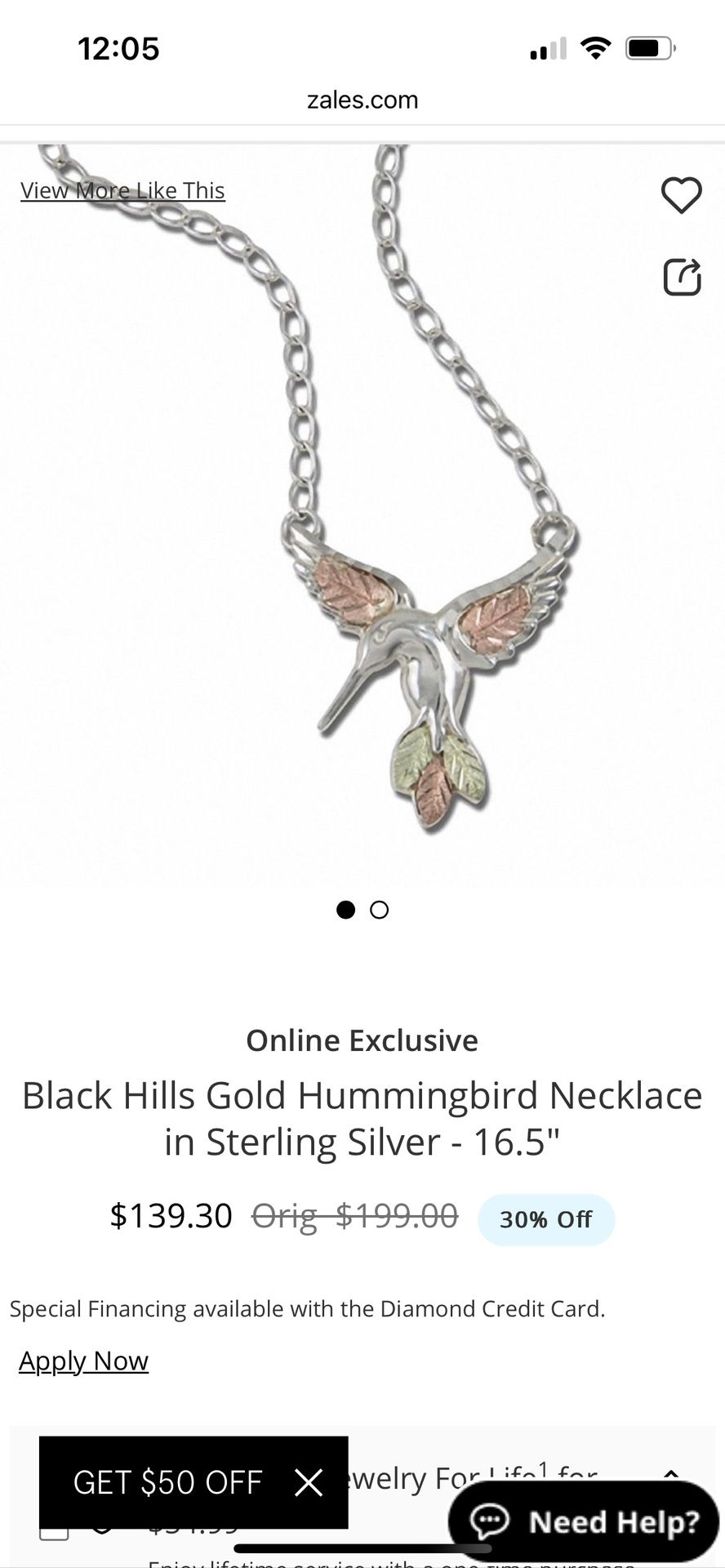 Black Hills Zales Necklace