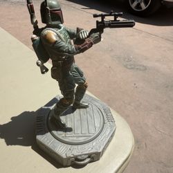 1998 HASBRO STAR WARS LUCAS FILM BOBA FETT W/ROTATING BASE Disney Figure