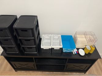 Moving Sale - TV Entertainment Center and Organizers in Cape Coral
