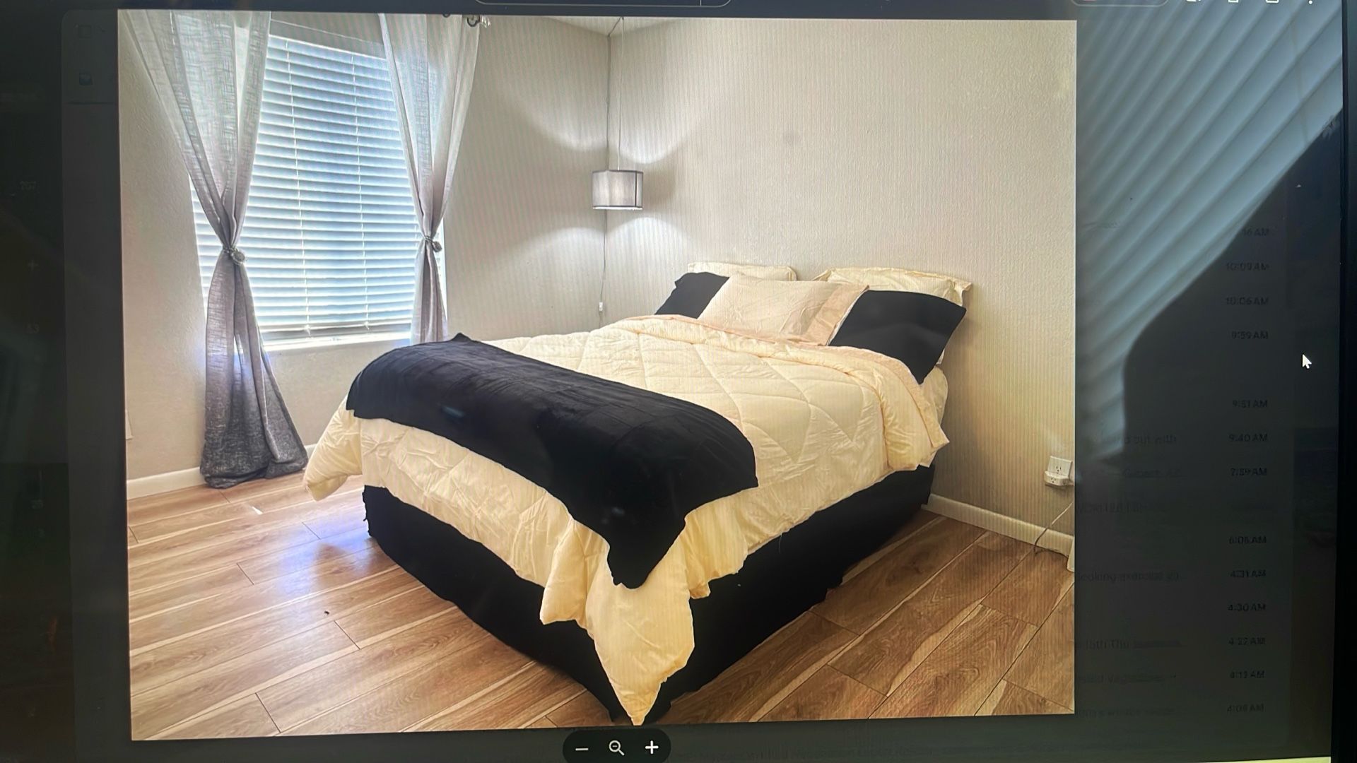 Queen Bed: Mattress, Box Spring And Base