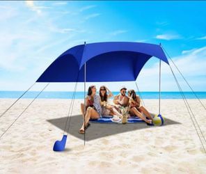 Blue Beach Sun Shade Canopy Tent