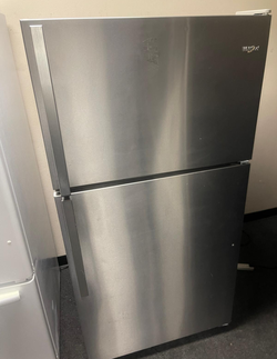 Whirlpool Top Mount Fridge Stainless Steel