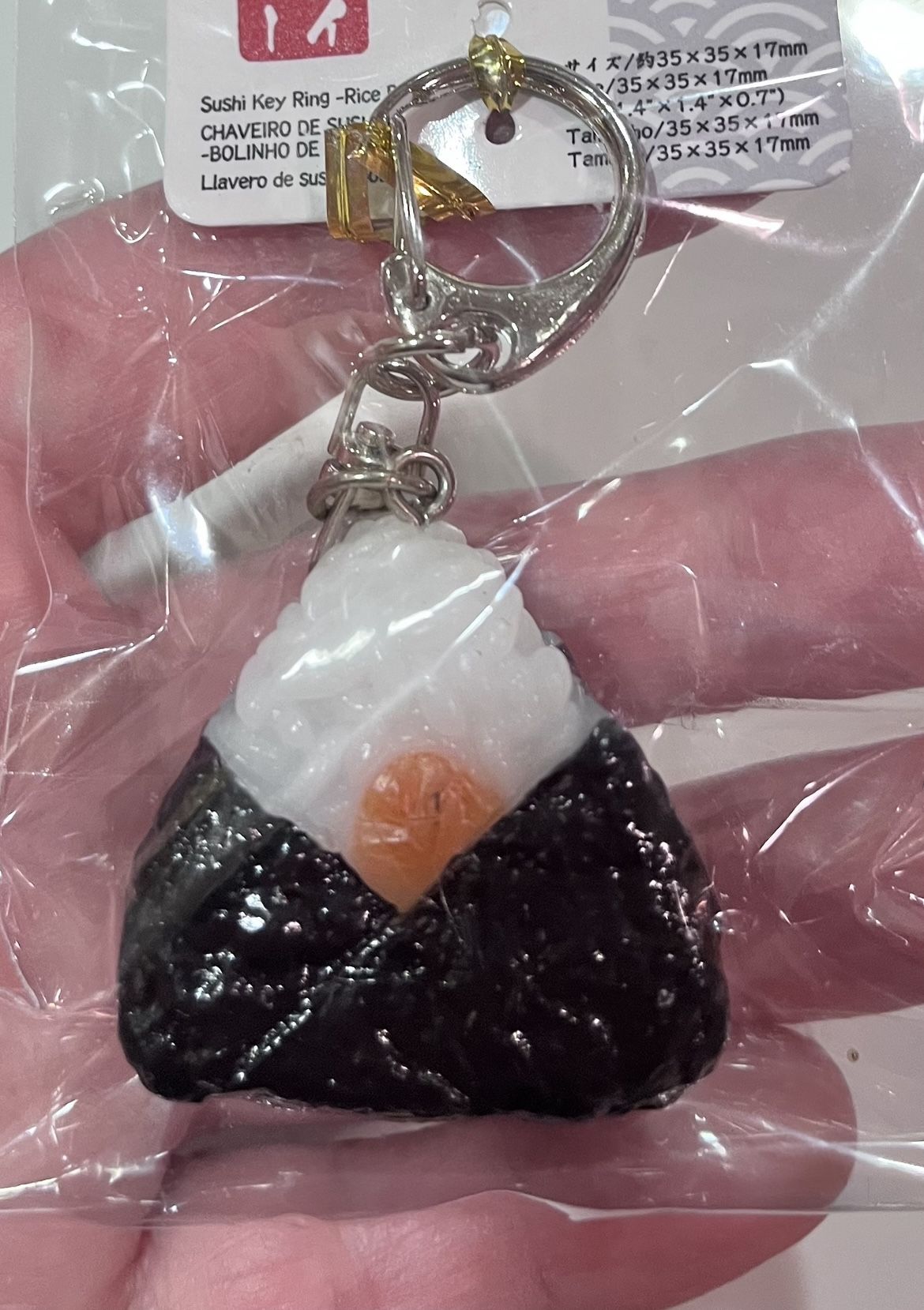 Adorable Daiso Sushi Nigiri Keychain - Cute Japanese Food Charm!
