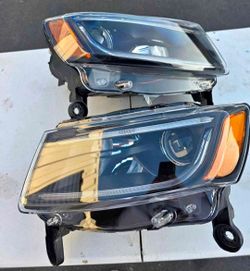 14-16 Jeep Grand Cherokee LED DRL Projector Headlights Luces Focos Micas Faros Faroles Headlamps