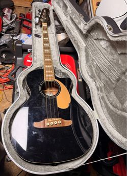 Fender Acous by tic-Electric Kingman Bass with Hard Case