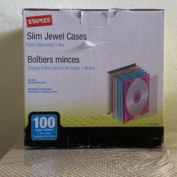 100 Slim CD Jewel Cases