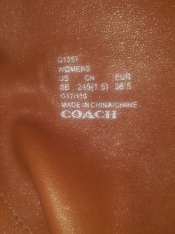 COACH KNEE BOOTS