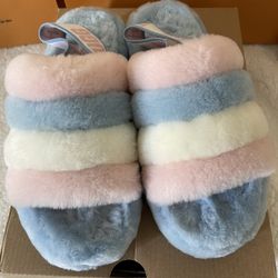 Ugg Fuzzy Slides 