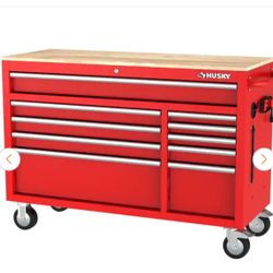 Modular Tool Storage 52 in. W x 20 in. D Standard Duty Red Mobile Workbench Cabinet