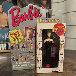 Barbie Keychain Solo In The Spotlight Brunette with Black Dress New In Box