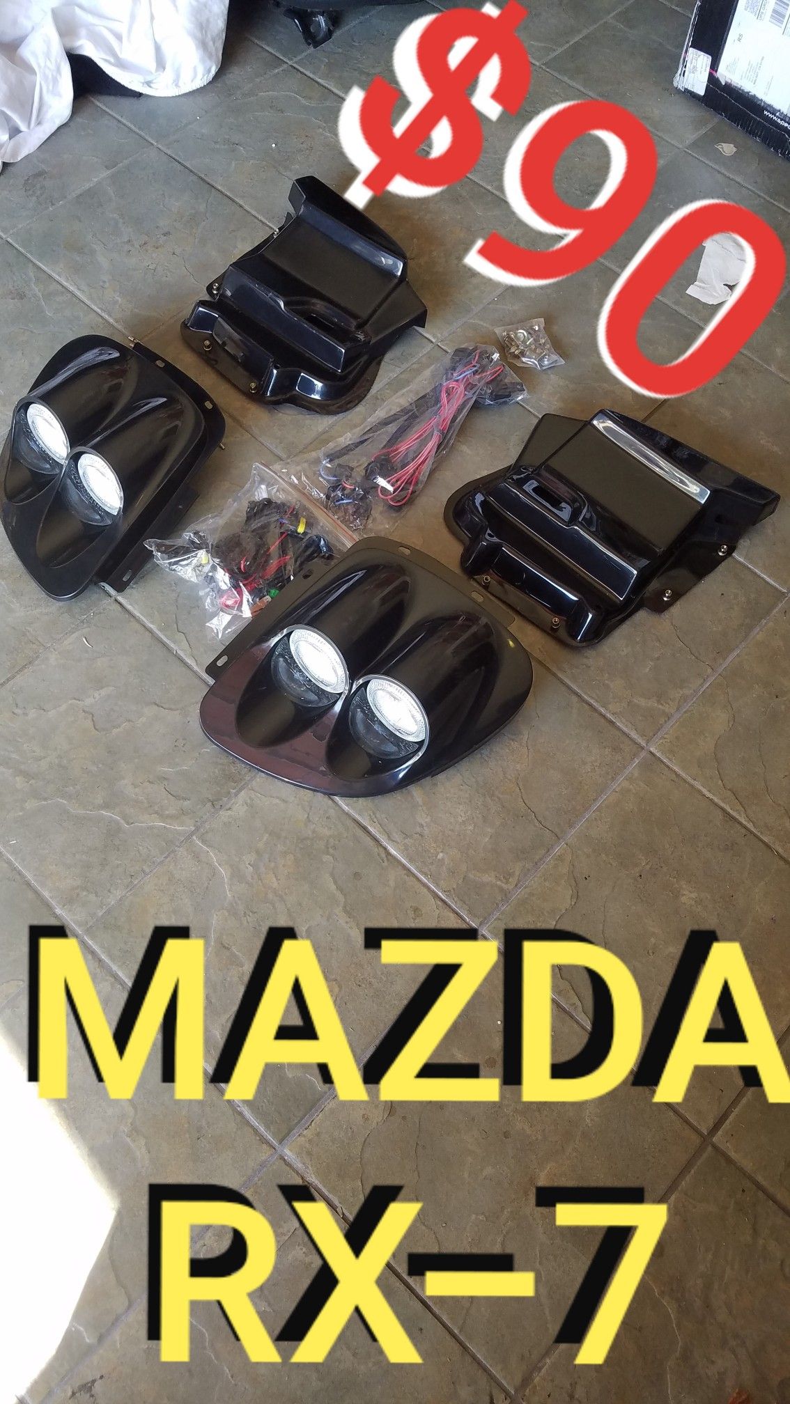 MAZDA RX-7 headlights