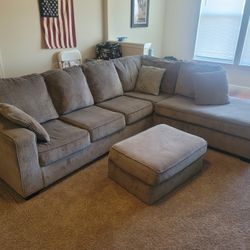 Ashley Sectional & Ottoman