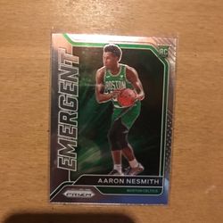 2021 PRIZM AARON NESMITH EMERGENT ROOKIE CARD