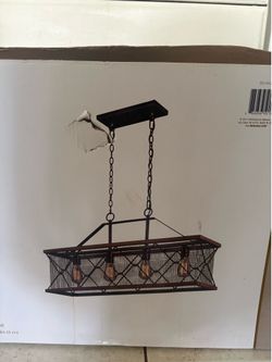 🔥 FARMHOUSES 5-LIGHT RECTANGLE WOOD CHANDELIER 🔥