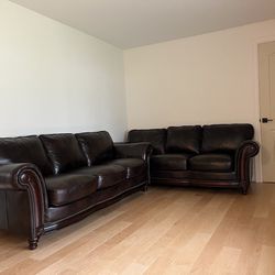 Two Sofas Set . All Leather! 