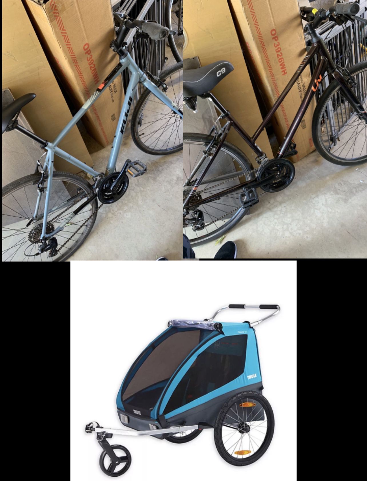 Fuji Absolute 2.1 Bike, Liv Alight 3, Bike, Thule Coaster XT