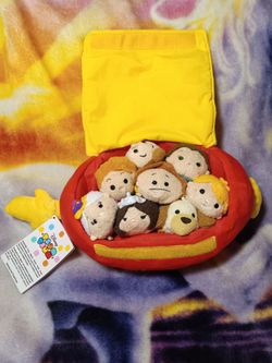 Disney Tsum Tsum Mini Beauty and the Beast Footstool Case Set