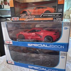 3 Corvette Cars (Toys) For $100
