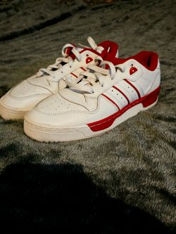 Adidas Rivalry Low "White Scarlet" Size 10.5 Men's Shoes