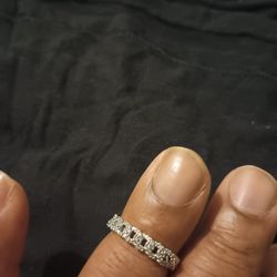 Cz Diamond Ring Adjustable Size