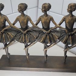 Ballerina Sculpture - 4 Dancing Ballerinas