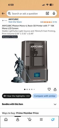 Anycubic Photon Mono 4