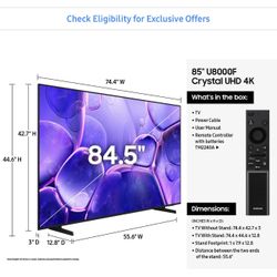 85 Inch Class Crystal UHD U8000F