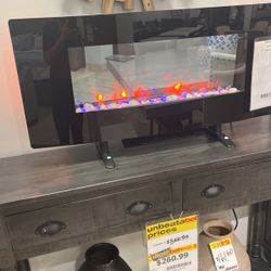 Black Metal/glass , Size 42 In