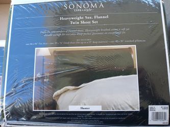 Sonoma Fleece Twin Sheets