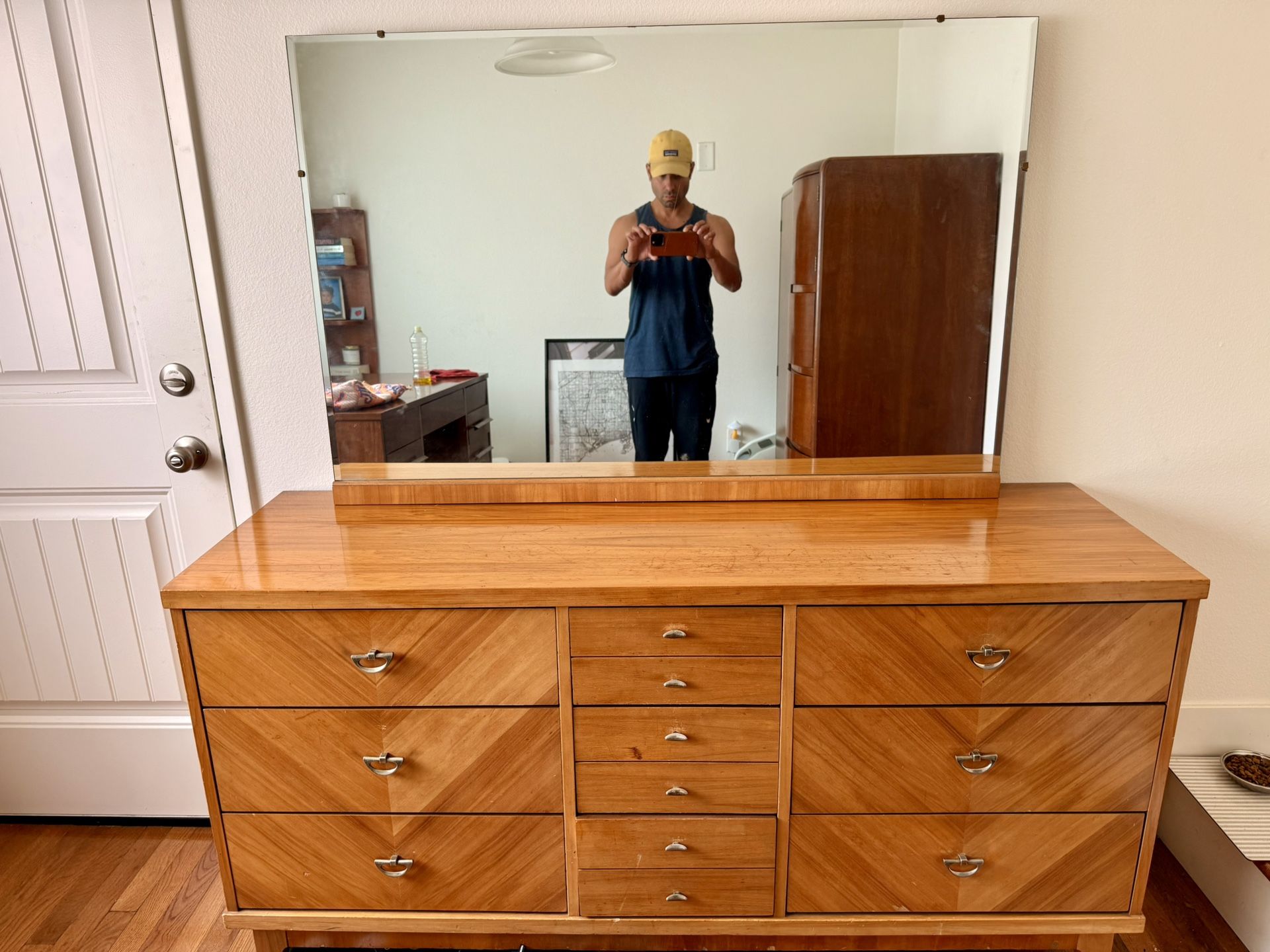 MOVING SALE Midcentury Dresser & Mirror