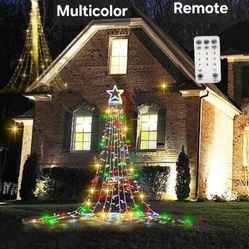 Christmas Outdoor Star String Lights with Remote, 317 LED Christmas Tree Lights 11 Lighting Modes&Timer for Christmas