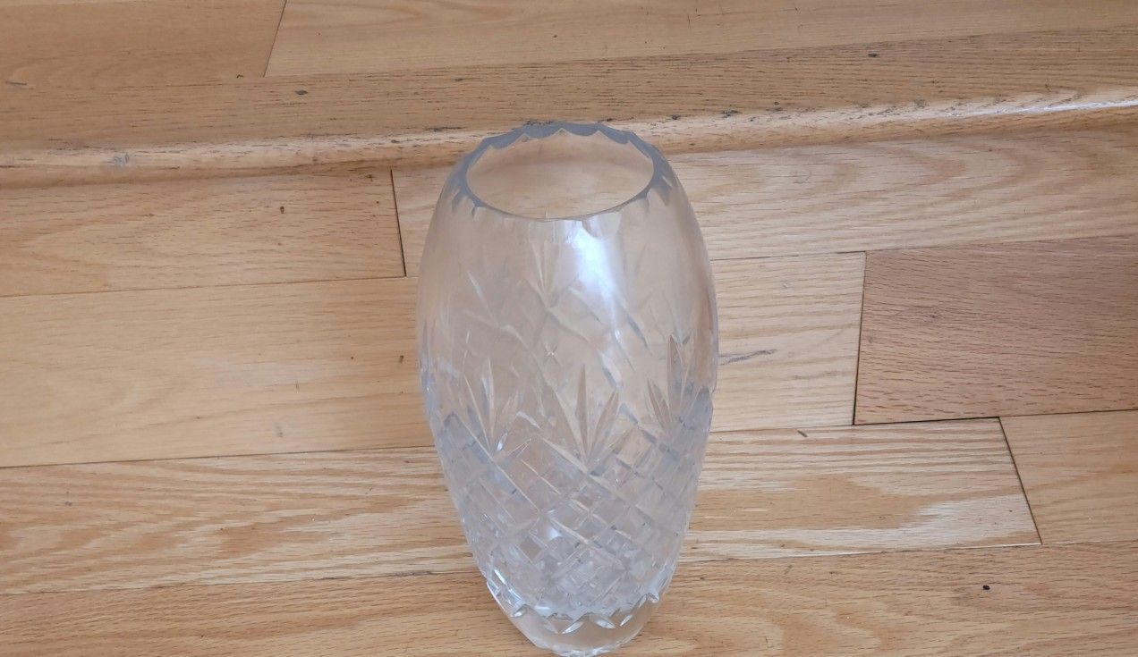 Hand crystal Flower Vase