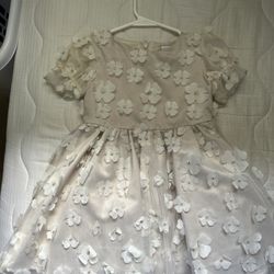 Flower Girl Dress And Shoes - Pre-owned