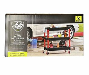 Auto Drive 3-Shelf Auto Detailing Cart