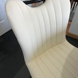 Modern Quilted Leather Upholstered Dining Chairs 