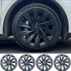 4 Brand New 21" TESLA  MODEL Y OEM WHEEL Covers Hubcaps Replacement BNIB NEVER Used 