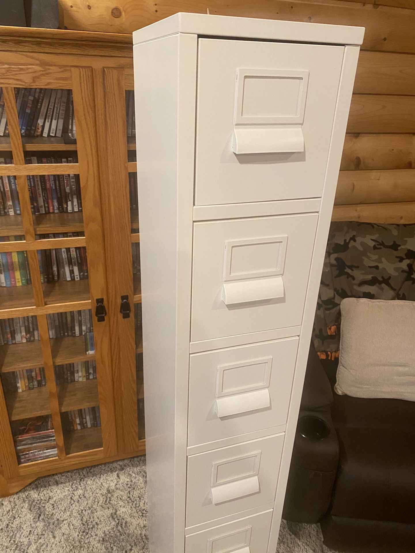Ikea Sprutt White Tower Metal 6 Cube Drawer with Index Slots