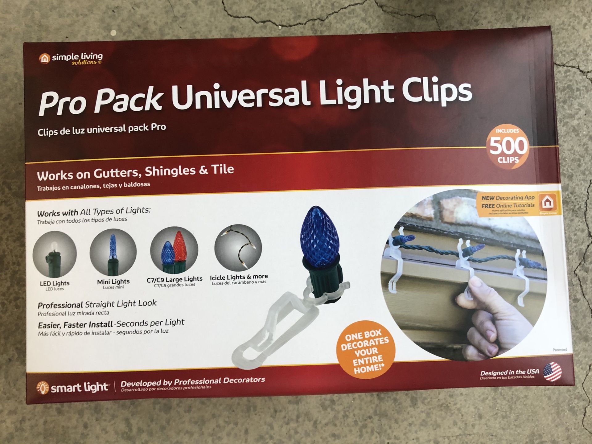Christmas light clips