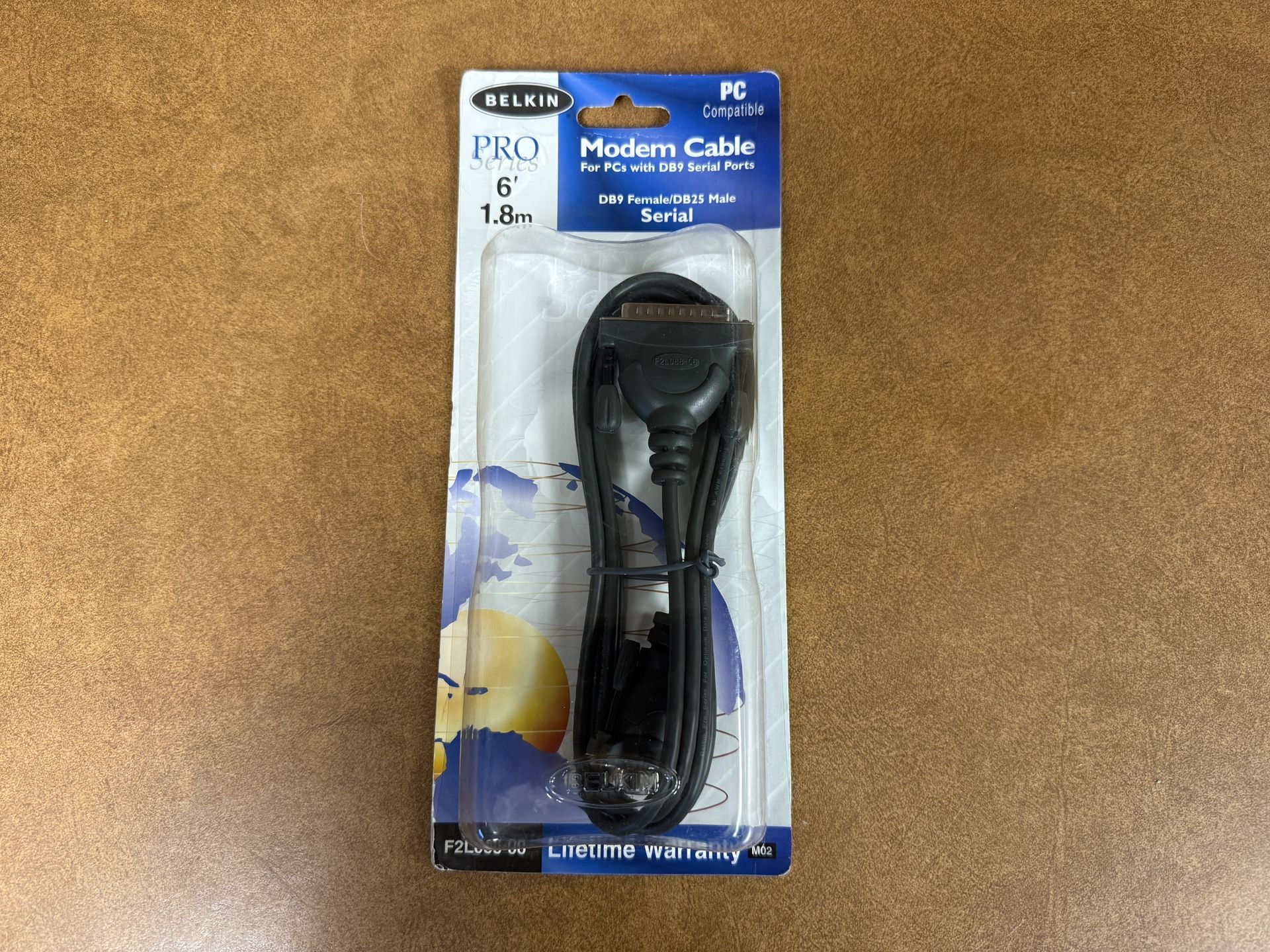 Belkin F2L088-06 6 ft. Pro Series DB9 Female to DB25 Male Modem Cable