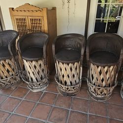 Mexican Equipale Bar Stools 