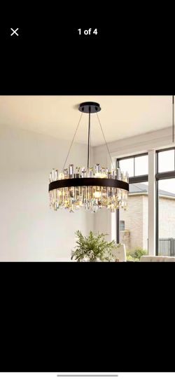 Silver Luxury Crystal Chandelier for Living Room