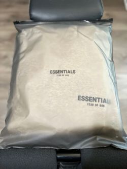 Essentials Fear of God Off-White Flocked Hoodie Unisex US XXS