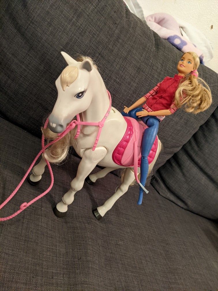 Barbie Dream Horse With Barbie Doll!