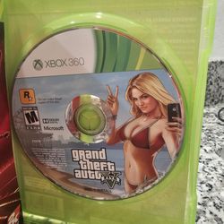 Grand Theft Auto V video game for the Xbox 360 console.