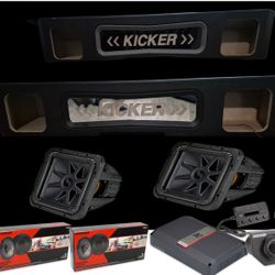 CHEVY SILVERADO GMC SIERRA 2019+ Full Bass And Voice Package Kicker Audio Custom Box Installed