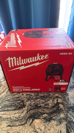 Milwaukee 0886-20 M18 18-Volt Lithium-Ion Cordless Jobsite Fan Tool-Only