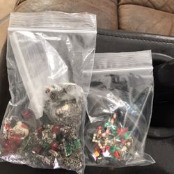 Charms from Christmas Bracelets and Earrings Missing Other Earrings 