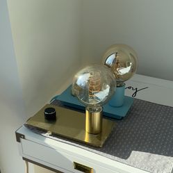 [Moving out] Modern Double Globe Table Lamp with Dimmer