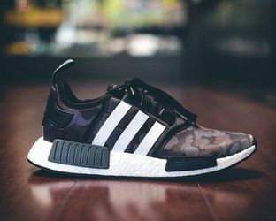 BAPE X ADIDAS NMDS R1 BLACK CAMO
