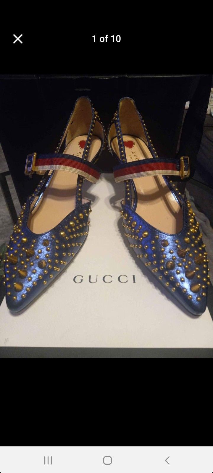 Gucci Heels Size 9 In US.